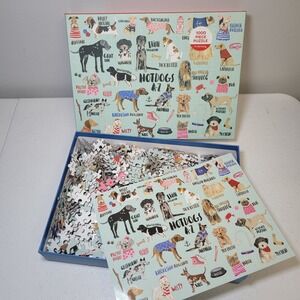 Hotdogs A-Z Puzzle 1000 Pieces‎ Mudpuppy Dog Breeds Alphabet
